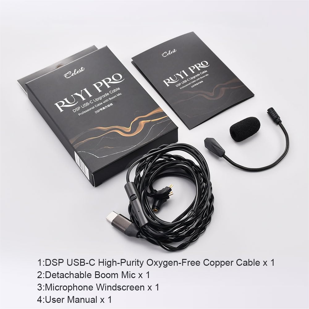 Amazon.com: syeindunce Kinera Celest RUYI Pro 1.2m USB-C Aux Mic